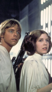 Luke Skywalker and Princess Leia Star Wars Mobile Wallpaper