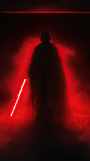 Darth Vader Cinematic Sith Lord Silhouette Mobile Wallpaper