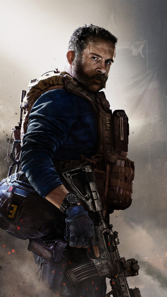 Captain Price Tactical Soldier Portrait Mobile Wallpaper