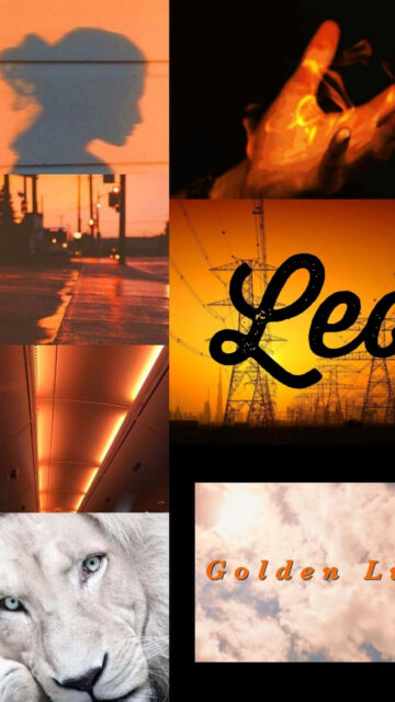 Leo Zodiac Golden Luxury Aesthetic Spiritual Energy Wallpaper