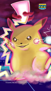 Gigantamax Pikachu Lightning Strike Vertical Mobile Wallpaper