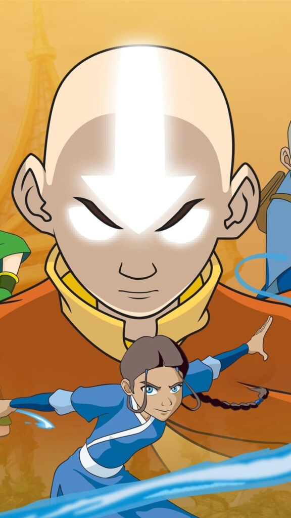 Aang and Katara Avatar The Last Airbender Mobile Wallpaper