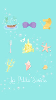 The Little Mermaid Themed Illustration Mobile Wallpaper