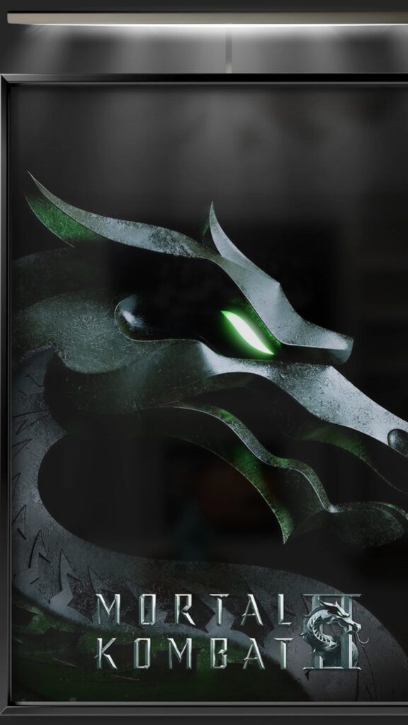 Mortal Kombat Dragon Emblem Minimalist Aesthetic Mobile Wallpaper