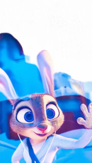 Animated Rabbit Character Cute Close-up Mobile Wallpaper