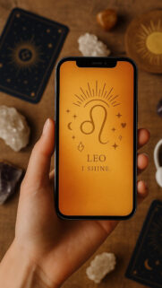 Leo Zodiac Sign Gold Luxury Aesthetic Spiritual Energy Phone Wallpaper