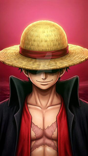 Monkey D. Luffy Straw Hat Captain Mobile Wallpaper