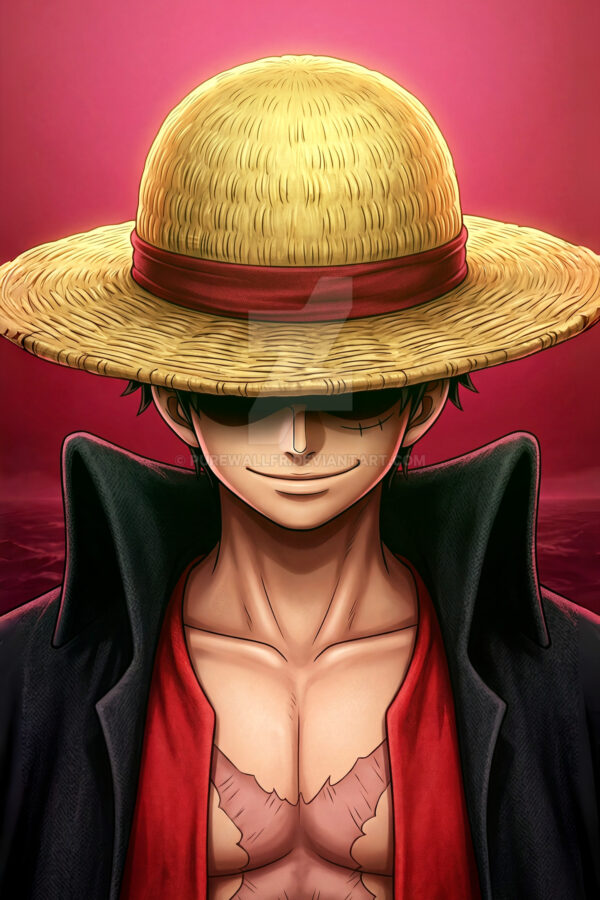 Monkey D. Luffy Straw Hat Captain Mobile Wallpaper