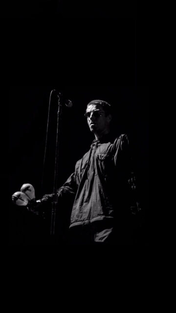 Liam Gallagher Live Performance Portrait Mobile Wallpaper