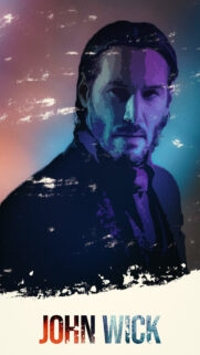 John Wick Cinematic Grunge Aesthetic Mobile Wallpaper