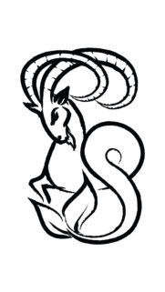 Minimalist Capricorn Zodiac Symbol Art for Earth Sign Astrology Wallpaper