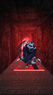 Death Wolf Puss in Boots Dual Scythes Dark Fantasy Mobile Wallpaper