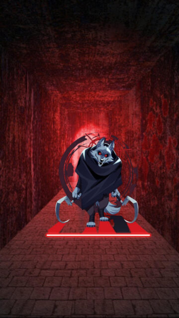 Death Wolf Puss in Boots Dual Scythes Dark Fantasy Mobile Wallpaper
