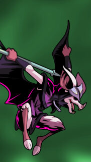 Dark Bat Warrior Fantasy Art Mobile Wallpaper