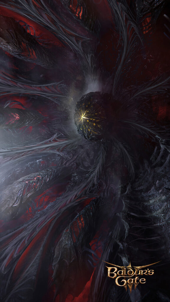 Ethereal Cosmic Void Abstract Art Mobile Wallpaper