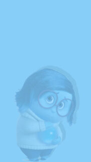 Sadness from Inside Out Minimalist Blue Mobile Wallpaper