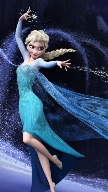 Elsa Frozen Enchanting Ice Queen Mobile Wallpaper