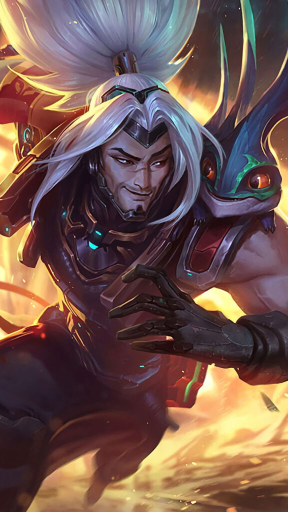 Battle Academia Yasuo League of Legends High Resolution Mobile Wallpaper