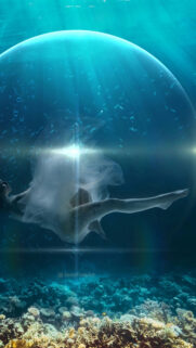 Ethereal Pisces Zodiac Water Aesthetic Spiritual Meditation Phone Wallpaper