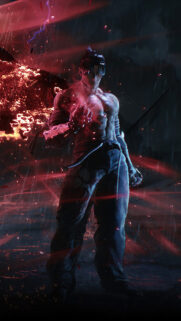 Jin Kazama Dark Power Mobile Wallpaper