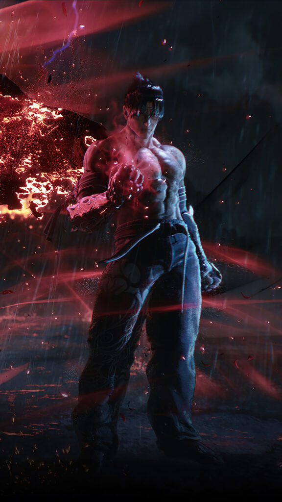 Jin Kazama Dark Power Mobile Wallpaper