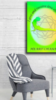 Heart Chakra Healing Energy and Anahata Meditation Spiritual Wallpaper
