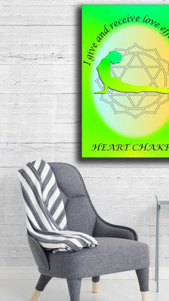Heart Chakra Healing Energy and Anahata Meditation Spiritual Wallpaper