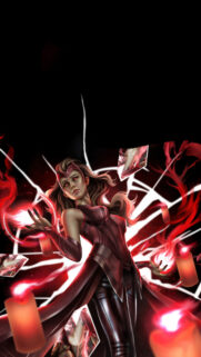 Scarlet Witch Magical Chaos Fantasy Mobile Wallpaper