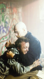 Walter White and Jesse Pinkman Emotional Hug Mobile Wallpaper