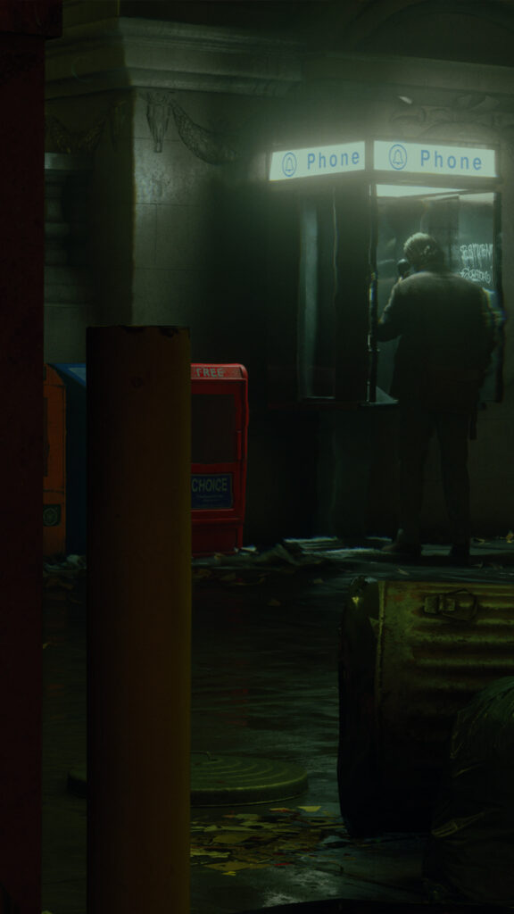 Moody Urban Night Scene 4K Phone Wallpaper