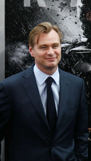 Christopher Nolan Portrait Mobile Wallpaper