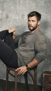 Chris Hemsworth Casual Portrait Mobile Wallpaper