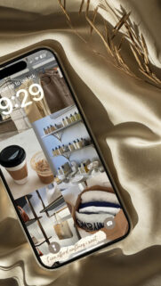 Luxury Lifestyle Vision Board Aesthetic for Manifesting Abundance Wallpaper
