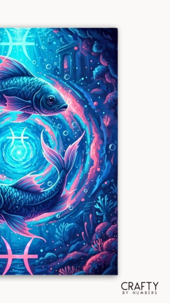 Dreamy Pisces Zodiac Art: Neptune Ruling Planet and Water Sign Energy Wallpaper
