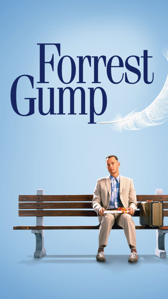 Minimalist Forrest Gump Movie Poster Mobile Wallpaper