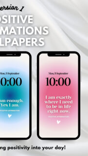 Positive Affirmation Manifestation Aura Aesthetic Phone Wallpaper