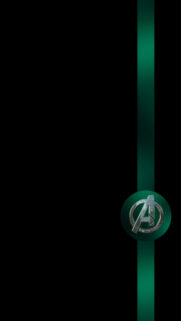 Minimalist Avengers Logo Vertical Mobile Wallpaper