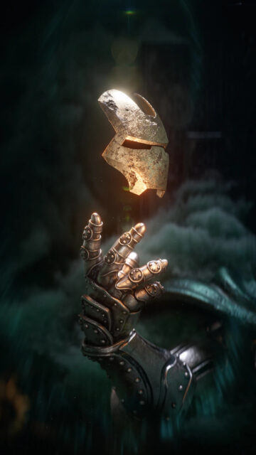 Doctor Doom Holding Iron Man Mask 4K Mobile Wallpaper