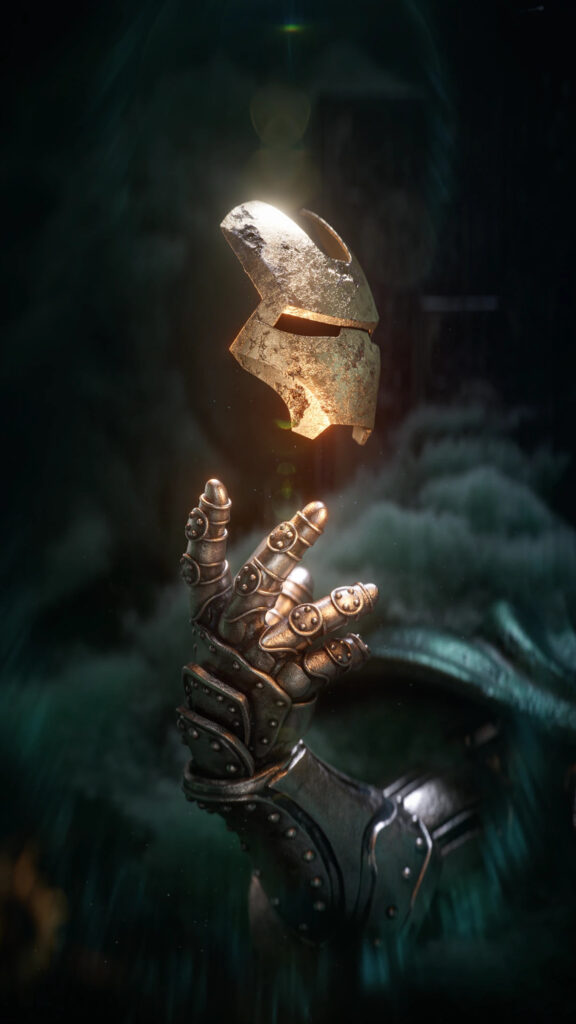 Doctor Doom Holding Iron Man Mask 4K Mobile Wallpaper