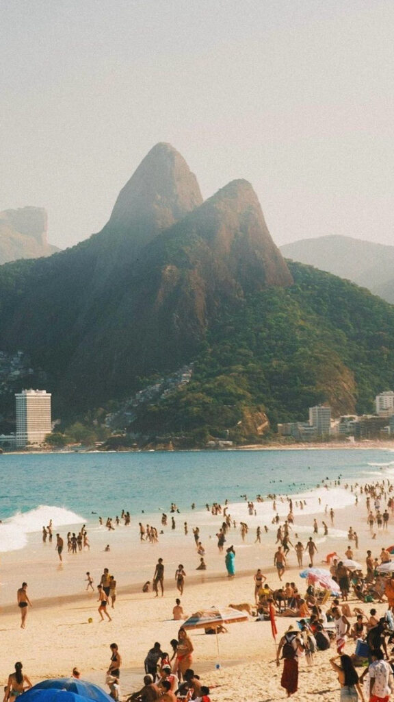 Rio de Janeiro Beach View Mobile Wallpaper