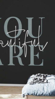 You Are Beautiful Affirmation Quote for Daily Manifestation Wallpaper
