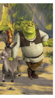 Shrek Donkey and Puss in Boots 4K Mobile Wallpaper