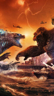 Godzilla vs Kong Epic Battle Action Mobile Wallpaper