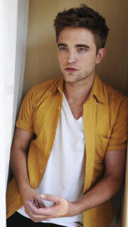 Robert Pattinson Yellow Shirt Portrait Mobile Wallpaper