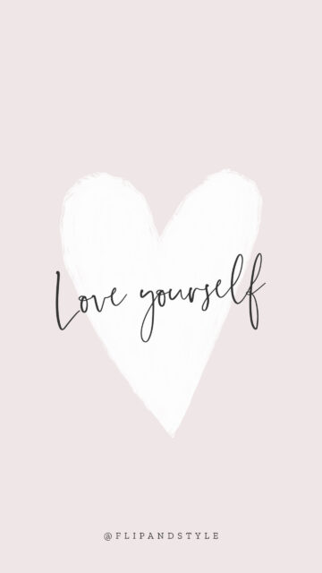 Love Yourself Manifestation Affirmation Vision Board Aesthetic Phone Wallpaper