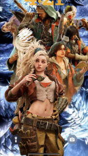 Monster Hunter Wilds Character Ensemble Mobile Wallpaper