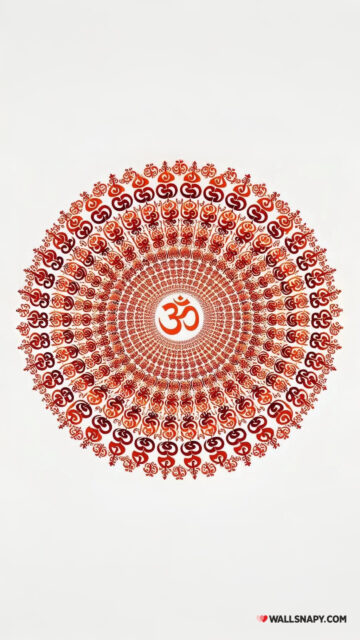 Om Symbol Mandala Spiritual Energy and Higher Consciousness Wallpaper
