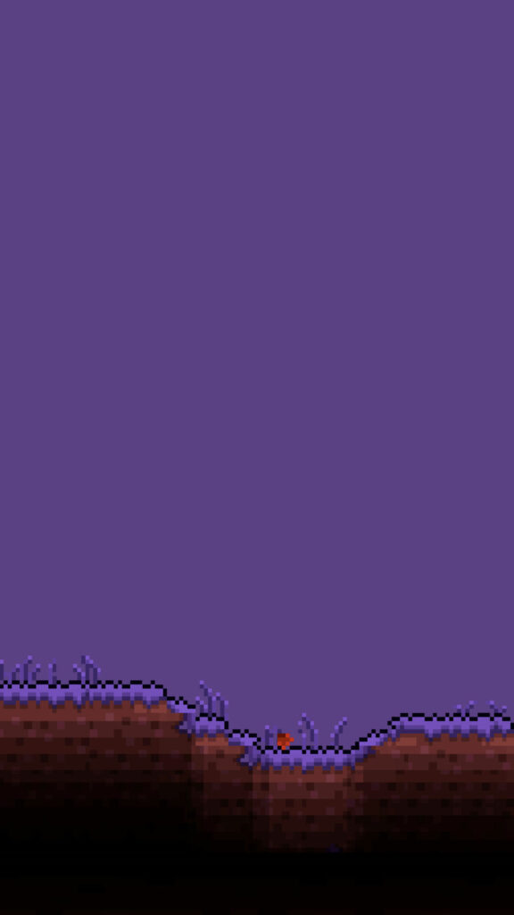 Pixel Art Purple Landscape Mobile Wallpaper