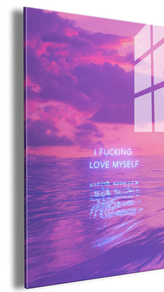 I Fucking Love Myself Vision Board Affirmation Aesthetic Wallpaper
