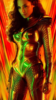 Gal Gadot Golden Armor Superhero Mobile Wallpaper